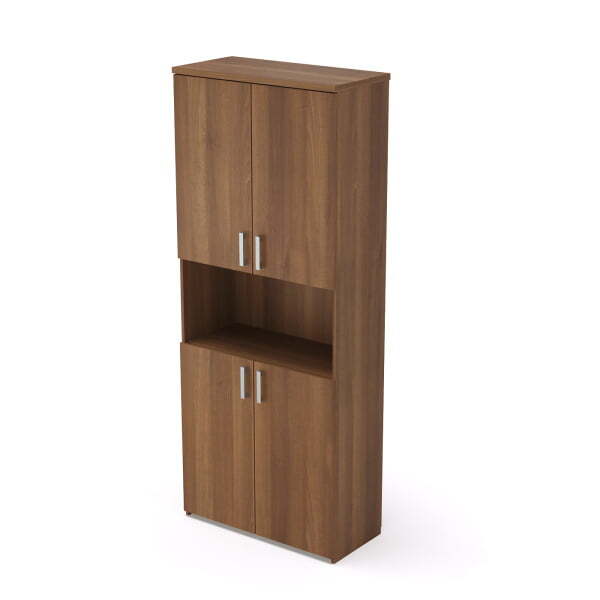 Шкаф высокий закрытый с нишей Стиль 2Ш.005.4 790x370x1960 (Шамони темный)