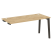 Стол-приставка к опорным элементам на деревянных опорах Onix Wood OW.SPR-4.7 1580x720x750 (Тиквуд Светлый/Дуб Темный)