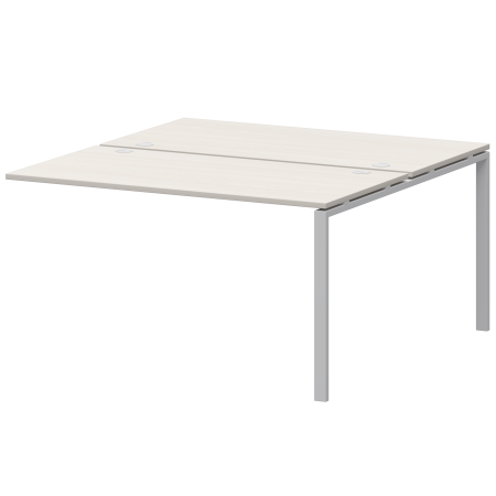 Модуль двойной на 2 рабочих места Арго-М АМБЭ-005 1800x1496x760 (Ясень шимо/Белый)