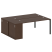 Рабочая станция с опорным шкафом-купе Metal System Style БП.РС-СШК-1.4 2010x1475x750 (Дуб Наварра/Серый металл)