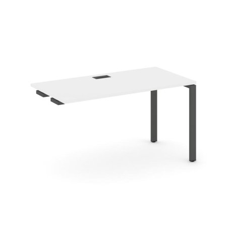 Стол-приставка к опорным элементам SN-6P.OPRS-013 (1380х700х750) (Белый/Металл Антрацит)