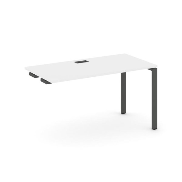 Стол-приставка к опорным элементам SN-6P.OPRS-014 (1580х700х750) (Белый/Металл Антрацит)