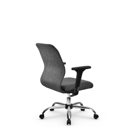 Кресло для руководителя Метта SU-Mr-4(Vivaldi)/подл.200/осн.003 (Темно-серый)