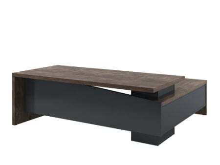 Стол руководителя Torston Т-22Л.0000 2200x2000x750 (Дуб Бунратти/Антрацит)