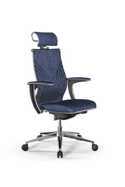 Кресло для руководителя Метта Samurai M3-13U - GoyaLE /Kc31/Wm31/U1mV-mL/H2cV-3D(M26.B32.G25.W03) (Синий)
