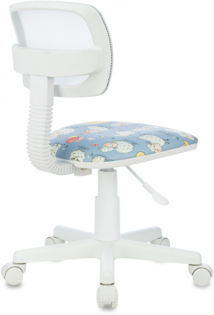 Кресло детское CH-W299 белый TW-15 сиденье мультиколор овечки сетка/ткань крестов. пластик пластик б (Мультиколор)