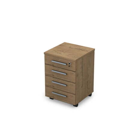 9Т.005 Тумба подкатная (450x450x650) (Teakwood)