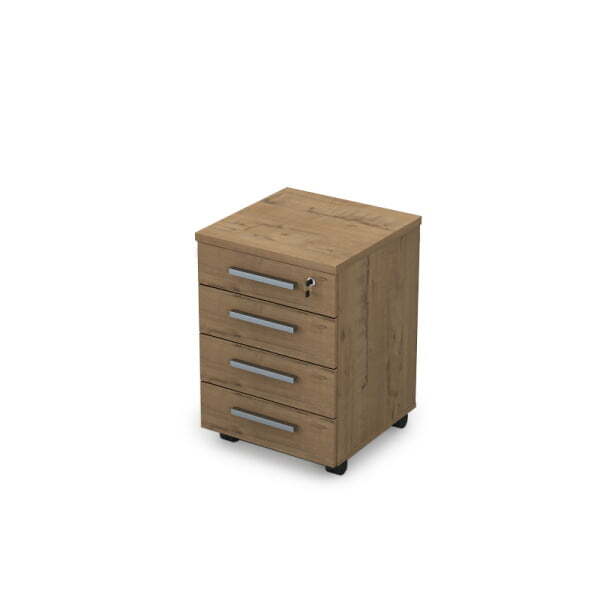 9Т.005 Тумба подкатная (450x450x650) (Teakwood)