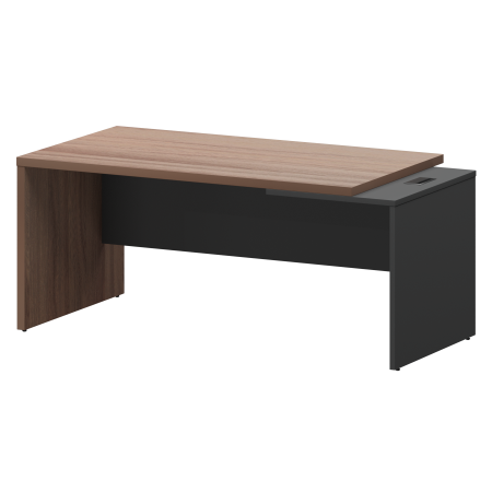 Стол руководителя правый Кортез KZ-18R 1800x900x750 (Темный шимо/Графит)