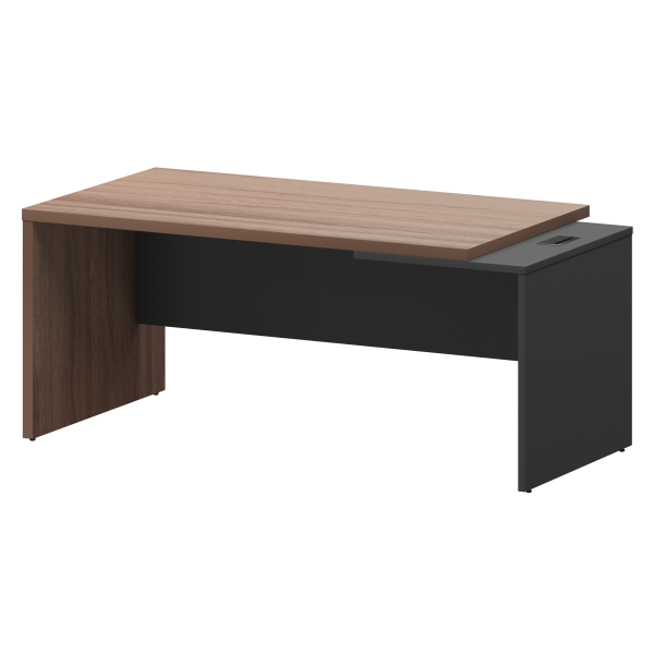 Стол руководителя правый Кортез KZ-18R 1800x900x750 (Темный шимо/Графит)