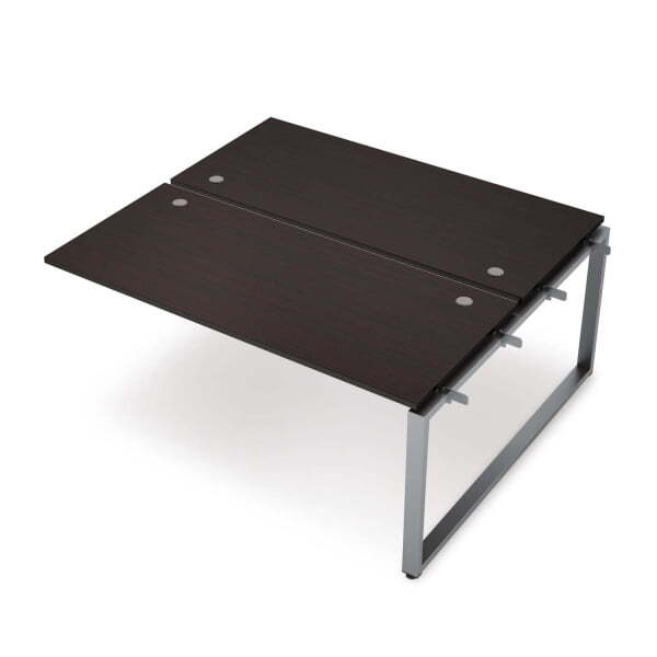 6МБС-О.6277 Бенч-система на 2 рабочих места, средний модуль (1000x1435x750) (Венге/Алюминий матовый)