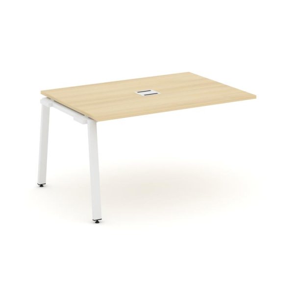 Проходной наборный элемент переговорного стола SN-6A.NSPRG-001 (980х980х750) (Акация Лорка/Металл Белый)