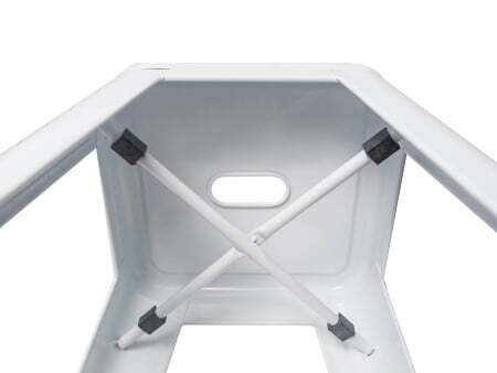 Стул барный TOLIX белый глянцевый (Стул барный Tolix белый глянцевый)