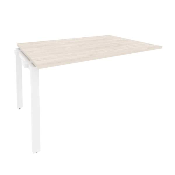 Проходной наборный элемент переговорного стола Onix O.MP-NPRG-3 1380x980x750 (Денвер Светлый/Белый Металл)