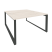 Рабочая станция на О-образном м/к Onix O.MO-D.RS-2.3.8 1380x1635x750 (Тиквуд Темный/Белый Металл)