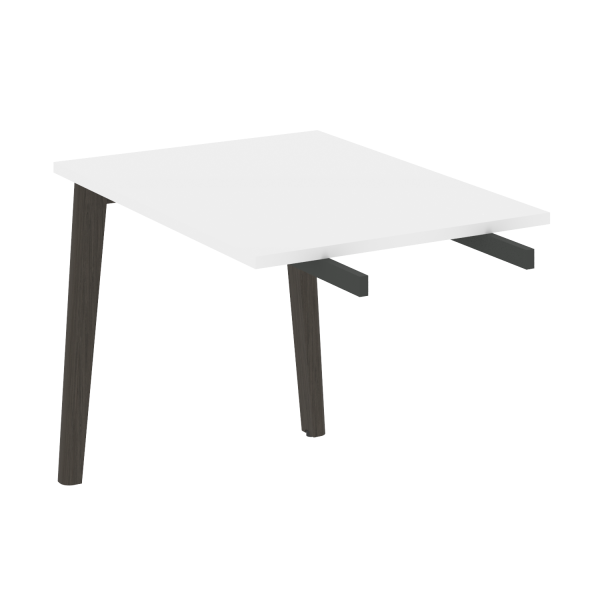 Брифинг-приставка на деревянных опорах Onix Wood Direct OW.BR-9 980x720x750 (Белый Бриллиант/Дуб Темный)