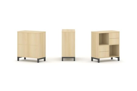 Набор стеллажа 1 сторонний, 2 яруса SN.NS-221 (754х400х881) (Акация Лорка/Металл Антрацит)