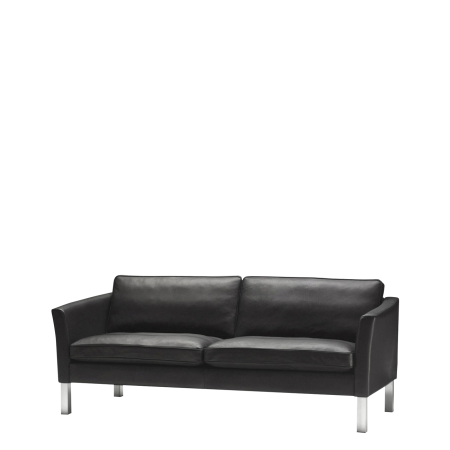 Диван офисный Купер (М-52) 2-х местный (Черный)