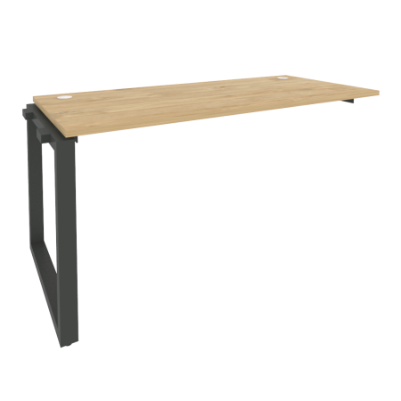 Наборный элемент рабочей станции на О-образном м/к Onix O.MO-1.NRS-4.7 1580x720x750 (Тиквуд Светлый/Черный металл)