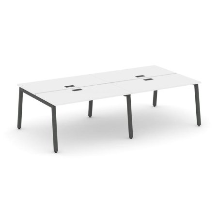 Рабочая станция 2-х сторонняя SN-5A.DRS-032 (2360х1232х750) (Белый/Металл Антрацит)