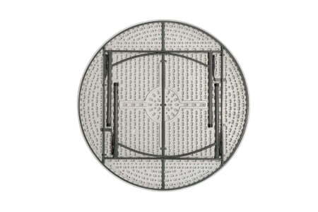 Стол круглый складной пластиковый Кейт 160 (Стол складной Кейт белый)