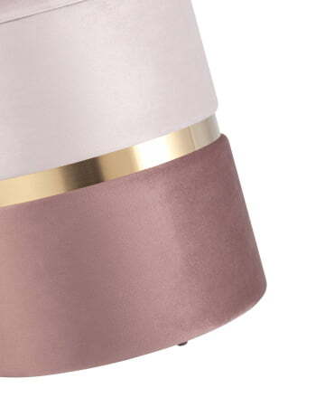 Пуф Кэрри с ящиком велюр розовый (Пуф Кэрри розовый)