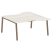 Рабочая станция криволинейная Metal System Style БА.РАС-СА-2.1 1600x1835x750 (Дуб Наварра/Серый металл)