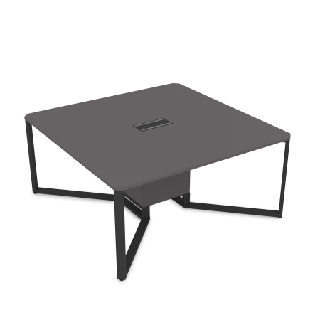 16СК.122 Стол-квадрат  (1200x1200x750) (Graphit | Черный)