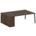 Рабочая станция с шкафом-купе на А-образном м/к Metal System Style БА.РС-СШК-1.5 Т 2210x1475x750 (Дуб наварра/Серый металл)