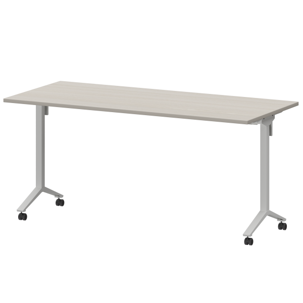Стол мобильный складной Моби МБ22-160.70 1600x700x750 (Ясень шимо/Белый)