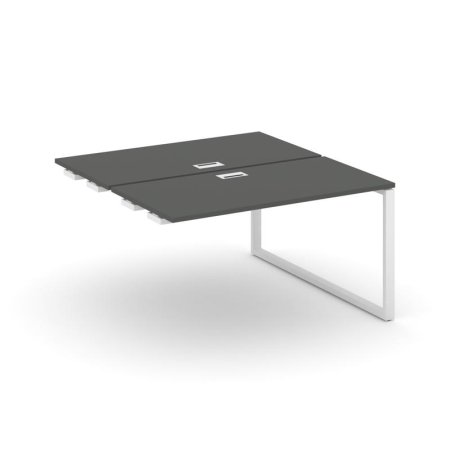 Стол-приставка к опорным элементам SN-6O.DPRS-003 (1380х1232х750) (Антрацит/Металл Белый)
