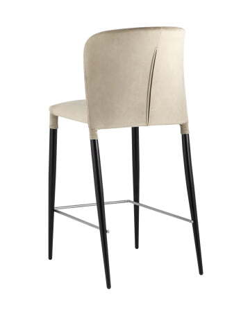 Стул полубарный Лори велюр бежевый (Стул полубарный Лори бежевый)