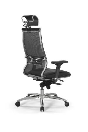 Кресло для руководителя Метта Samurai L2-6D - TS+Infinity /Kc00/Wm06/D04P/H2cL-3D(M06.B31.G04.W03) (Черный)