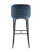 Стул барный Оскар велюр сине-зеленый (Стул барный Оскар сине-зеленый)
