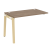 Наборный элемент рабочей станции на деревянных опорах Onix Wood OW.1.NRS-2.7 1180x720x750 (Тиквуд Светлый/Дуб Темный)