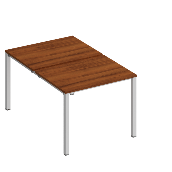 Рабочая станция на металлокаркасе КФ (2х100) Комфорт КФ К.1143 1000x1540x750 (Французский орехСерый)