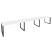 Рабочая станция на О-образном м/к Onix O.MO-RS-3.4.8 4740x800x750 (Тиквуд Темный/Белый Металл)