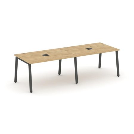 Стол переговорный SN-6A.SPRG-014 (3160х980х750) (Тиквуд Светлый/Металл Антрацит)