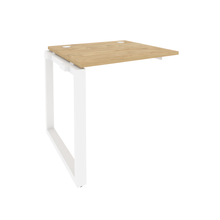 Наборный элемент рабочей станции на О-образном м/к Onix O.MO-1.NRS-0.7 780x720x750 (Тиквуд Светлый/Белый Металл)