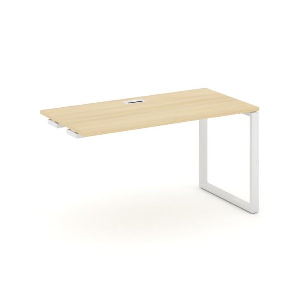 Стол-приставка к опорным элементам SN-6O.OPRS-013 (1380х700х750) (Акация Лорка/Металл Белый)