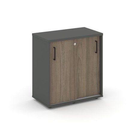 Тумба опорная/приставная SN.TOP-042 (700х400х750) (Антрацит/Вяз Благородный)