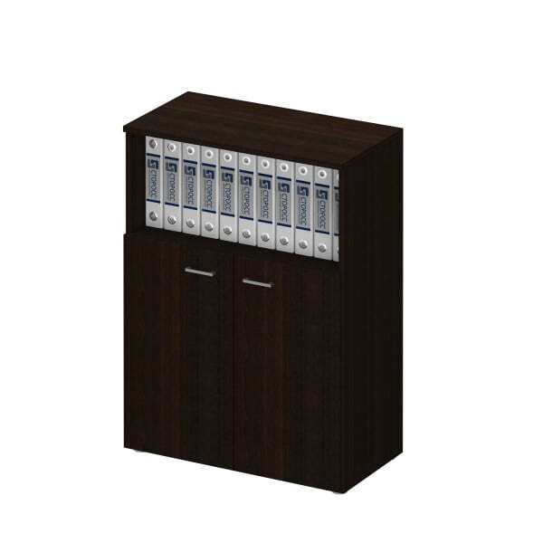 Шкаф для документов средний полузакрытый Талант 763 800x450x1230 (Венге тёмный)