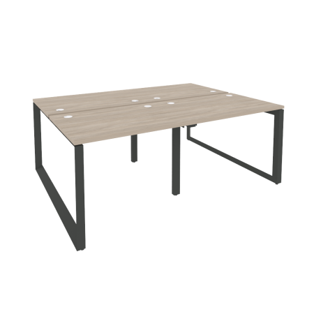 Рабочая станция на О-образном м/к Onix O.MO-D.RS-4.1.7 1960x1475x750 (Дуб Аттик/Черный металл)