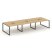 Рабочая станция 2-х сторонняя SN-6O.DRS-062 (3540х1232х750) (Тиквуд Светлый/Металл Антрацит)