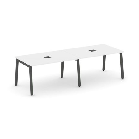Стол переговорный SN-5A.SPRG-014 (3160х980х750) (Белый/Металл Антрацит)