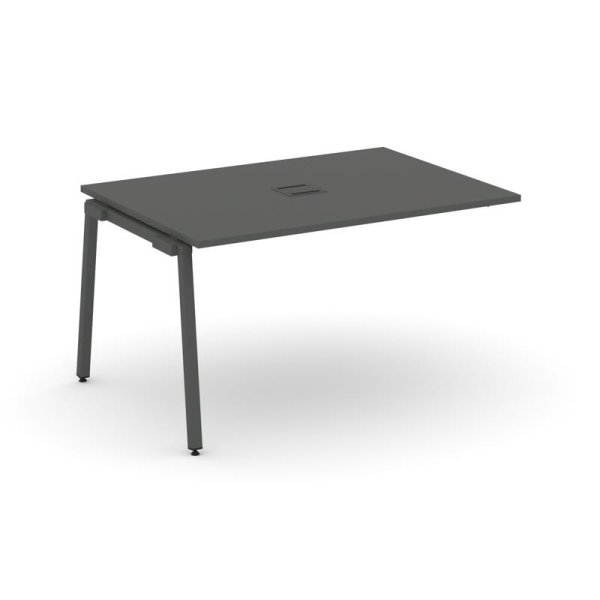 Проходной наборный элемент переговорного стола SN-4A.NSPRG-001 (980х980х750) (Антрацит/Металл Антрацит)