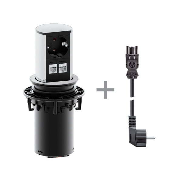 ELEVATOR 1x220V+2Cat5e+ кабель (АЛЮМИНИЙ)