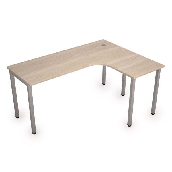 Стол письменный на металлокаркасе прав одиночная опора заказывается отдельно Стиль 2М.133 1600x1200x (ДубСерый)