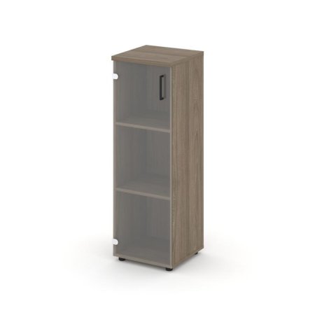 Шкаф средний узкий SN.STU-205(L) (400х400х1203) (Вяз Благородный/Прозрачный)