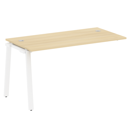 Проходной наборный элемент рабочей станции Metal System Style БА.ПРС-СП-1.3 1400x720x750 (Акация/Белый металл)